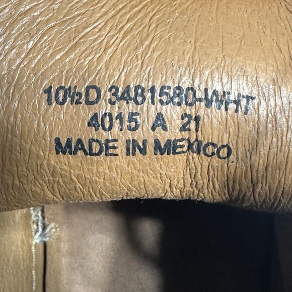 FRYE Astor 3481580-WHT Mid Lace Classic Hi Top Leather Sneaker Shoes Size 10.5 D - Picture 12 of 14